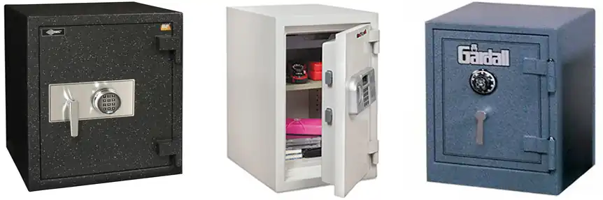 Fire Rated Safes from Gardall, Amercian Security and Fireking